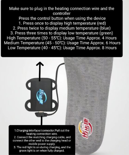 Smart Heated Insole Instruction Manual